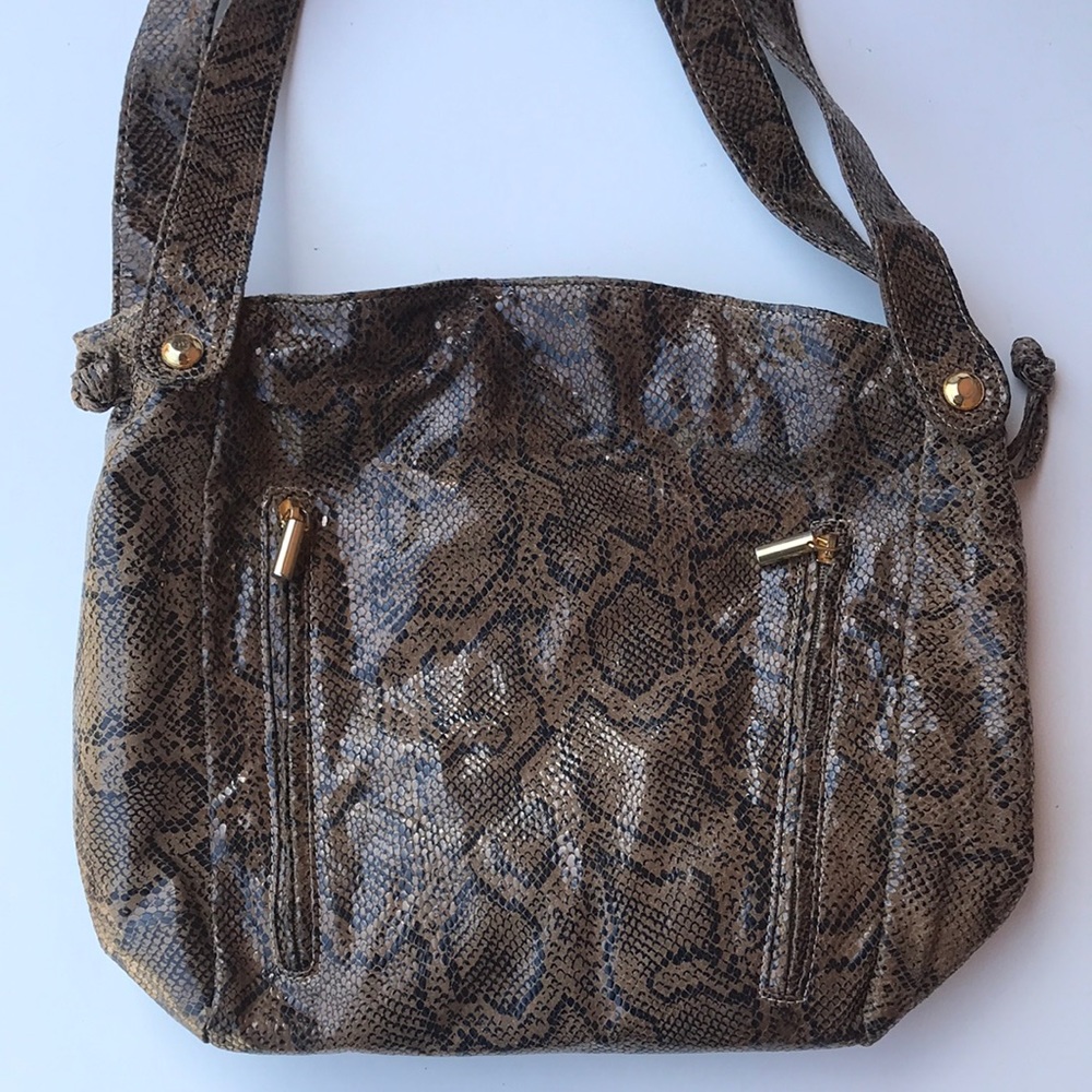 Cache Purse snake skin print